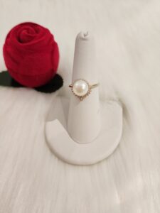 Anillo Perla 14kt